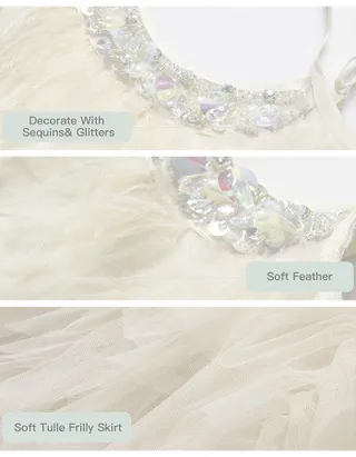 ALLOVIN Swan Tutu Dress