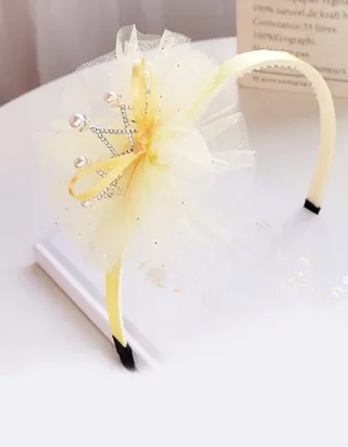 Allovin Toddler Girls Rhinestone Crown Decor Hair Clip