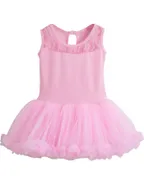 Allovin Sleeveless Tutu Lace Ballet Leotard