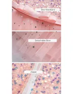 Toddler Girl Sequins Sleeveless Formal Ball Gown Party Dress