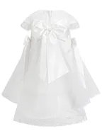 ALLOVIN Bow Back Trapeze Dress