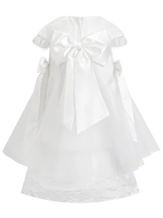 ALLOVIN Bow Back Trapeze Dress