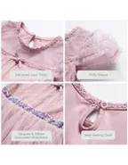 Allovin Toddler Girl Cap Sleeve Tulle Party Princess Dresses