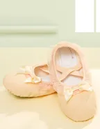 Allovin Girls Canvas Split Sole Ballet Shoes