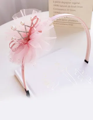 Allovin Toddler Girls Rhinestone Crown Decor Hair Clip