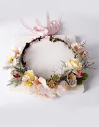 Allovin Floral Headband Crown for Weddings and Special Occasions