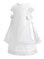 ALLOVIN Bow Back Trapeze Dress