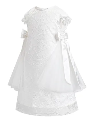 ALLOVIN Bow Back Trapeze Dress