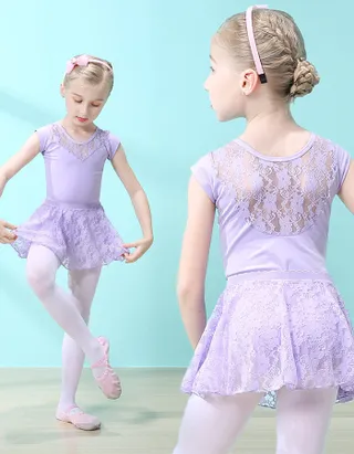 Allovin Lace Ballet Leotard Set