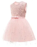 Toddler Girl Sequins Sleeveless Formal Ball Gown Party Dress
