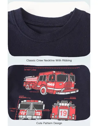 Toddler Boys Supersoft Car Ptinted Jersey T-Shirt & Pants Set