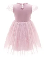 Allovin Toddler Girl Cap Sleeve Tulle Party Princess Dresses