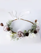 Allovin Floral Headband Crown for Weddings and Special Occasions