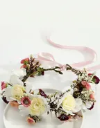 Allovin Floral Headband Crown for Weddings and Special Occasions