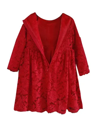 ALLOVIN Vintage A-Line Lace Dress