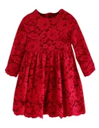 ALLOVIN Vintage A-Line Lace Dress