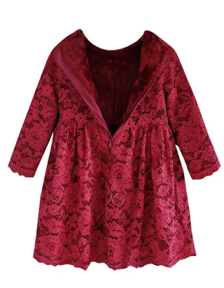 ALLOVIN Vintage A-Line Lace Dress