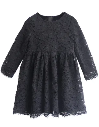 ALLOVIN Vintage A-Line Lace Dress