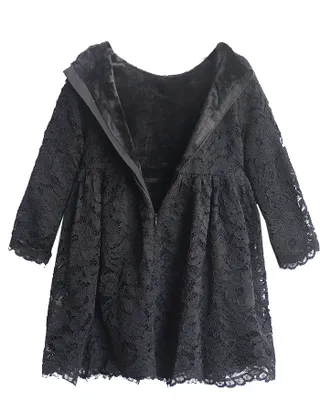 ALLOVIN Vintage A-Line Lace Dress