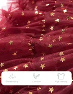 ALLOVIN Sparkly Stars Tutu Skirt