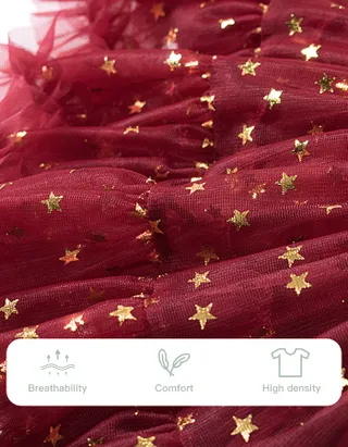 ALLOVIN Sparkly Stars Tutu Skirt