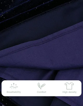 ALLOVIN Smocked Velvet Dress