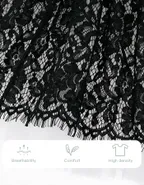 ALLOVIN Lace And Tulle V-back Layered Dress