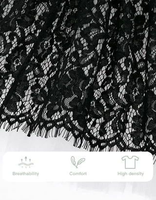 ALLOVIN Lace And Tulle V-back Layered Dress