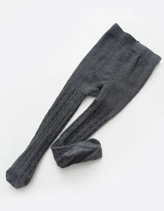 ALLOVIN 4pairs Cable Knit Cotton Leggings