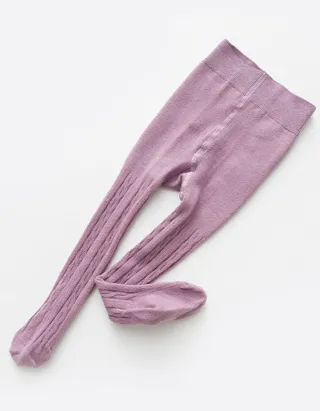 ALLOVIN 4pairs Cable Knit Cotton Leggings