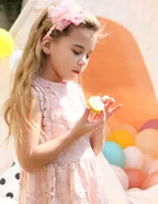 Allovin Lace Bow Decor Headband