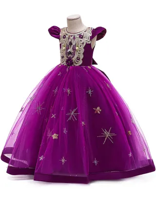 ALLOVIN Sequins Tulle Party Dress